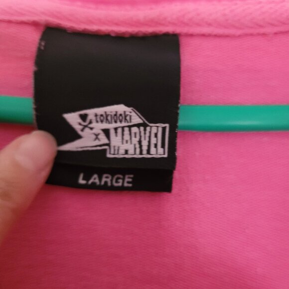 Tokidoki x Marvel - Women’s Size L Pink Zip Up Hoodie - Picture 2 of 6